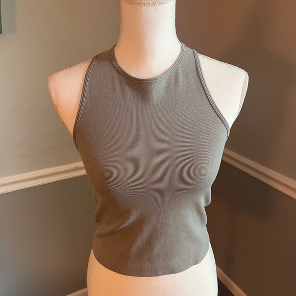 Free People Hayley Racerback Brami – Grey, Size Medium - Picture 4 of 6